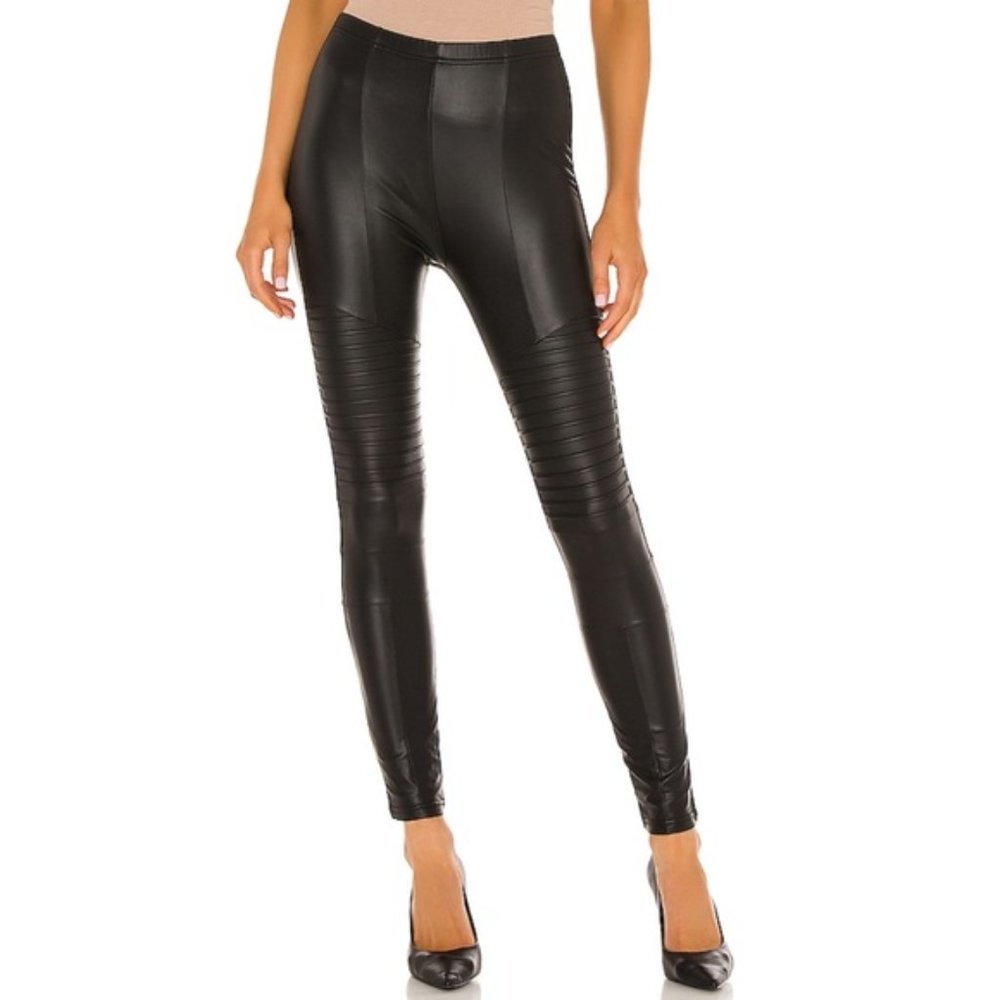 SOLD! NWT Plush Apparel Fleece Lined Liquid Moto Legging - Picture 3 of 14